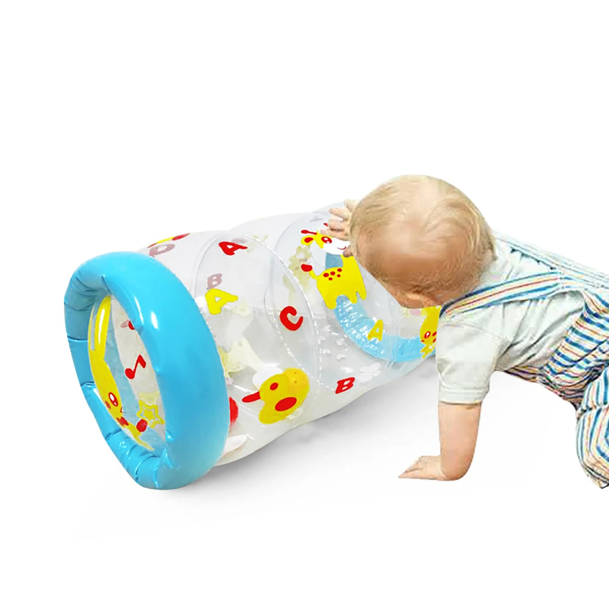 Infant early education toys assist learning to crawl trainer infant inflatable roller baby practice climbing cylinder