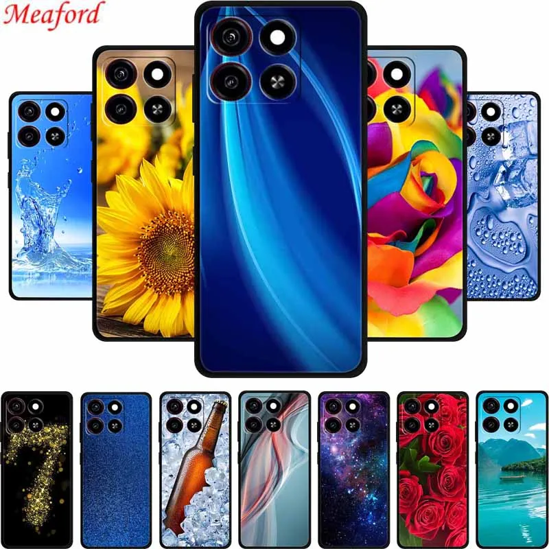 For ZTE A35 A55 Phone Case Shockproof Black Silicone Soft TPU Cases For ZTE Blade A55 A35 Back Cover Case A 55 A 35 6.75