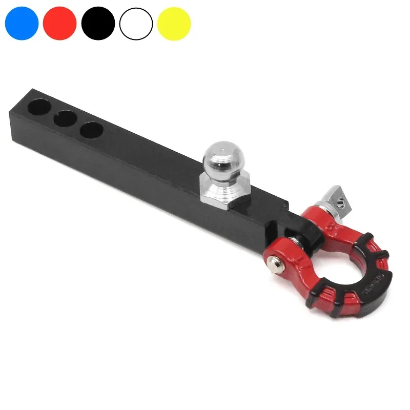 Metal Rear Bumper Tow Trailer Hook Drop Hitch Receiver for 1/10 RC Crawler Car Axial SCX10 TRAXXAS TRX4 D90 Upgrade Parts