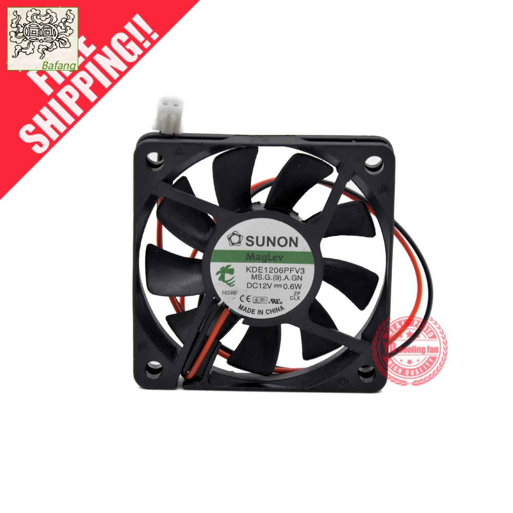 jinlingge SUNON KDE1206PFV3 6010 0.6W 6CM 超薄型磁気浮上式静音冷却ファン