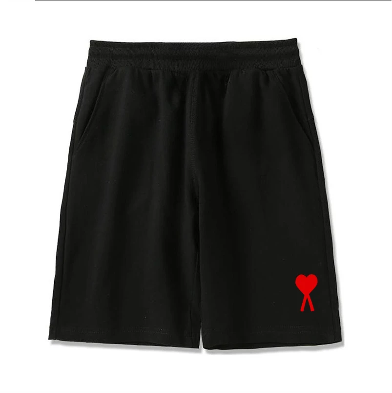 

Hot Selling Men's and Women's T-shirts Fashionable New Styles Heart-shaped Short Sleeves Round Neck Loose Shorts Plus Size