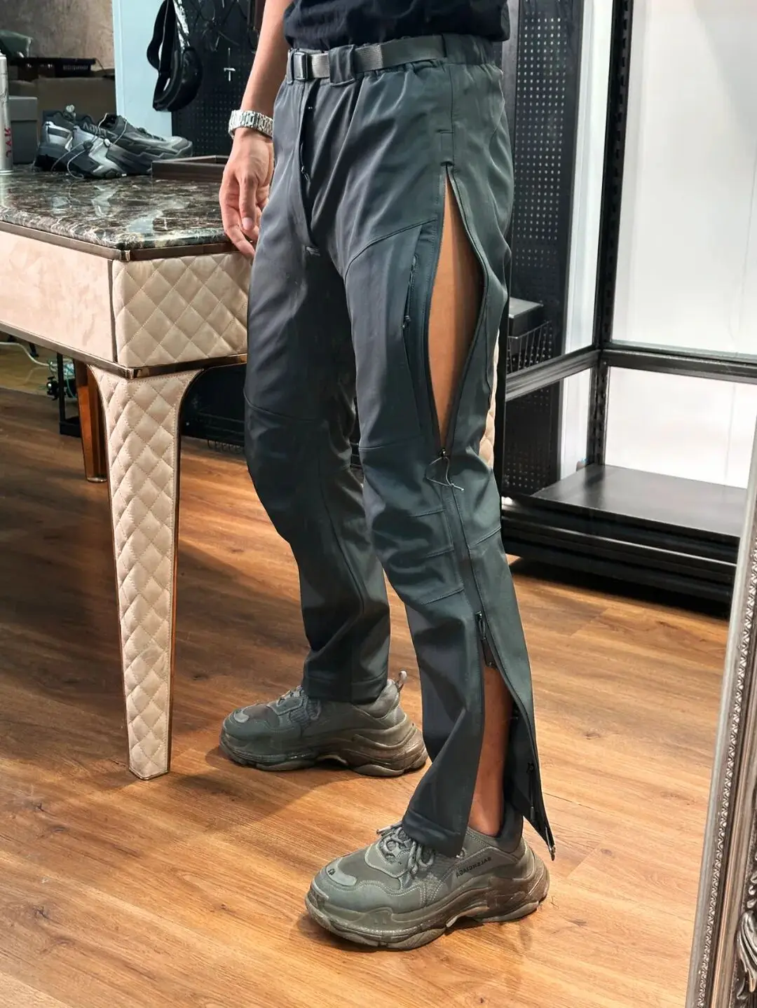 

High-End Soft ell Men's Autumn Winter Trousers Windproof Waterproof Fce Corn Pattern PC Fabric Outdoor Sle Skiing Pants