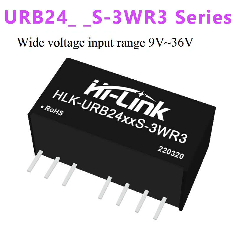 1pcs Free shipping Hi-Link New 3W DC-DC Smart Home Isolated Power Supply Module URB2409S-3WR3 URB2424S/03S/09S/12S/15S-3WR3