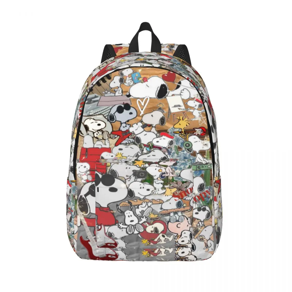 Custom S-Snoopys And Peanut Laptop Backpack Men Women Casual Bookbag for College School Students Bags