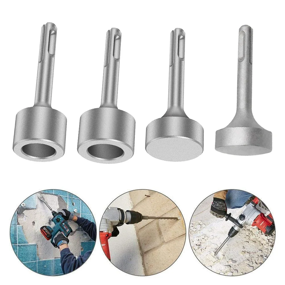 Round Shank Piling Hammer Bits Ground rod driver 85mm Steel Drill Bit Driver Wide Compatible Earthing Rod Bit Rotary Hammer Bits