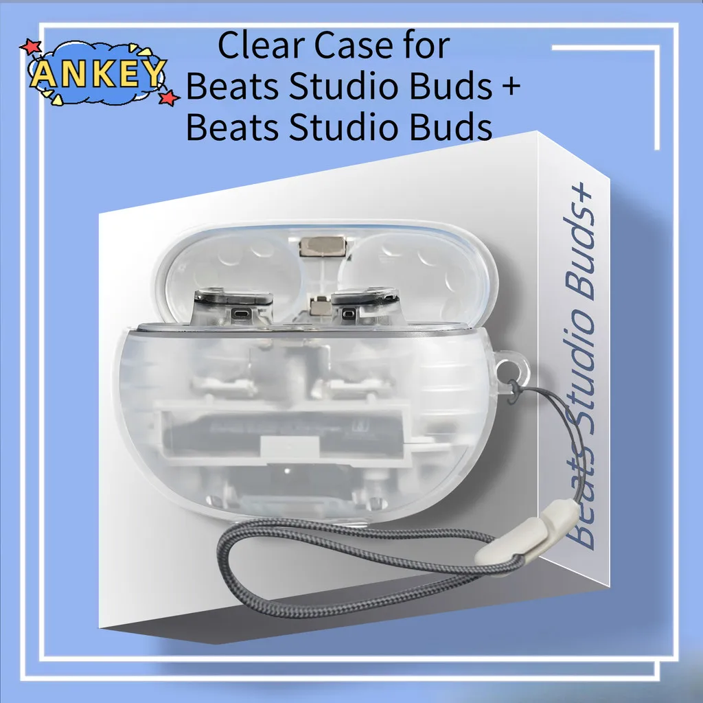 

Прозрачный чехол для Beats Studio Buds plus, прозрачные защитные чехлы из ТПУ, чехол для Bluetooth-наушников, портативный чехол для наушников