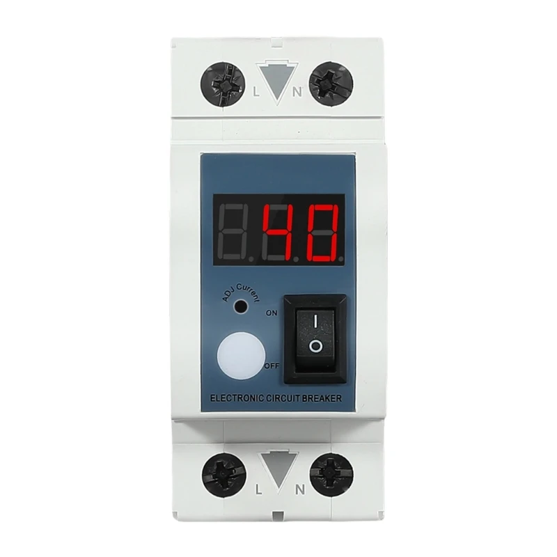 

40A Current Limiter with LED Display Adjustable Current Control Device for Home