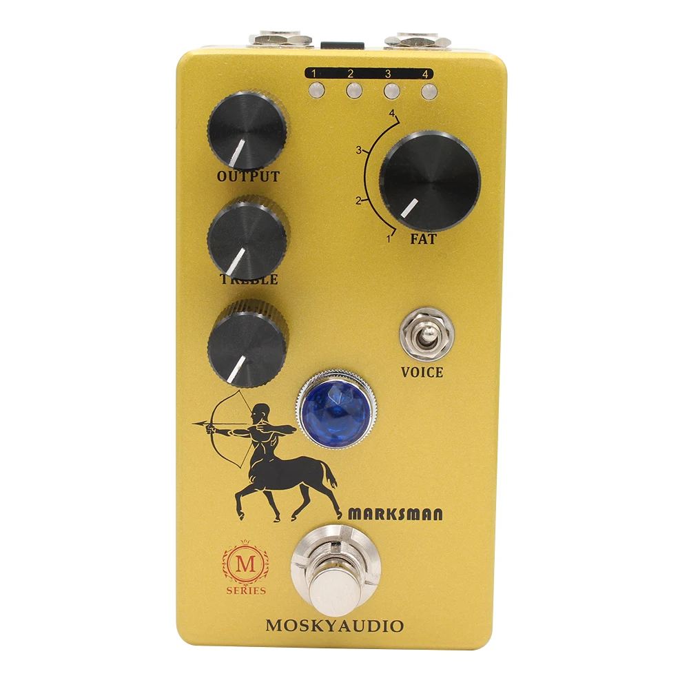 

MOSKYAUDIO MARKSMAN Guitar Effects Pedal, Overdrive Boost, True bypass Circuit, Guitar Processor Accessories