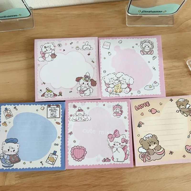 Kawaii Schattige Mikko Note Memorandum Plak Record Schattige Studie Decoratie Herinneren Student Draagbare Notities Boek Voor Kinderen Geschenken Meisjes