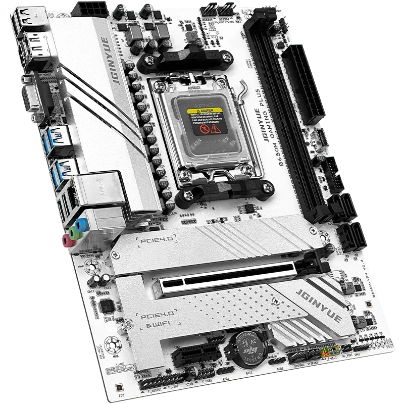 Imagem -03 - Jginyue-motherboard Kit Ryzen Motherboard 7600x Processadores Cpu 2x16gb 6000mhz Memória Ddr5 Dual Channel Ram M-atx B650m Gaming Plus