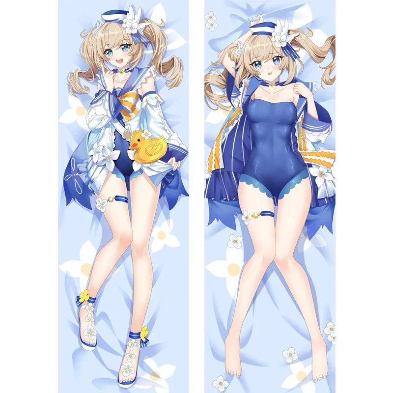 

180cmAnime Genshin Impact Barbara Gunnhildr Подушка «Dakimakura» чехол Otaku Waifu Peachskin полный корпус наволочка украшение постельного белья