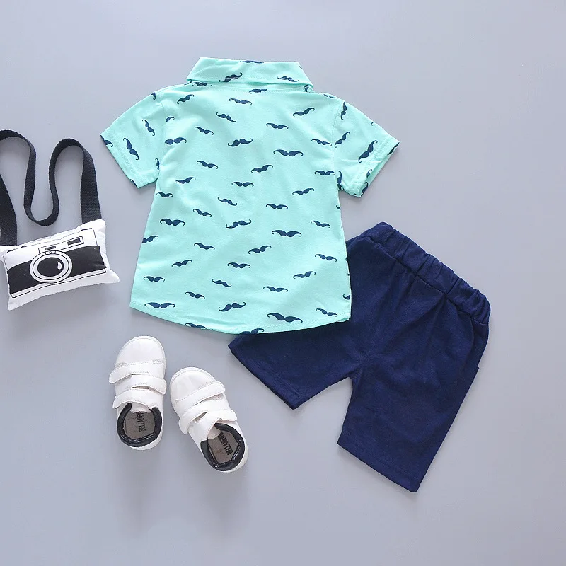 IENENS Baby Boy Clothes Toddler Outfits Sets Short Sleeves Shirts + Shorts Suits Casual Costume