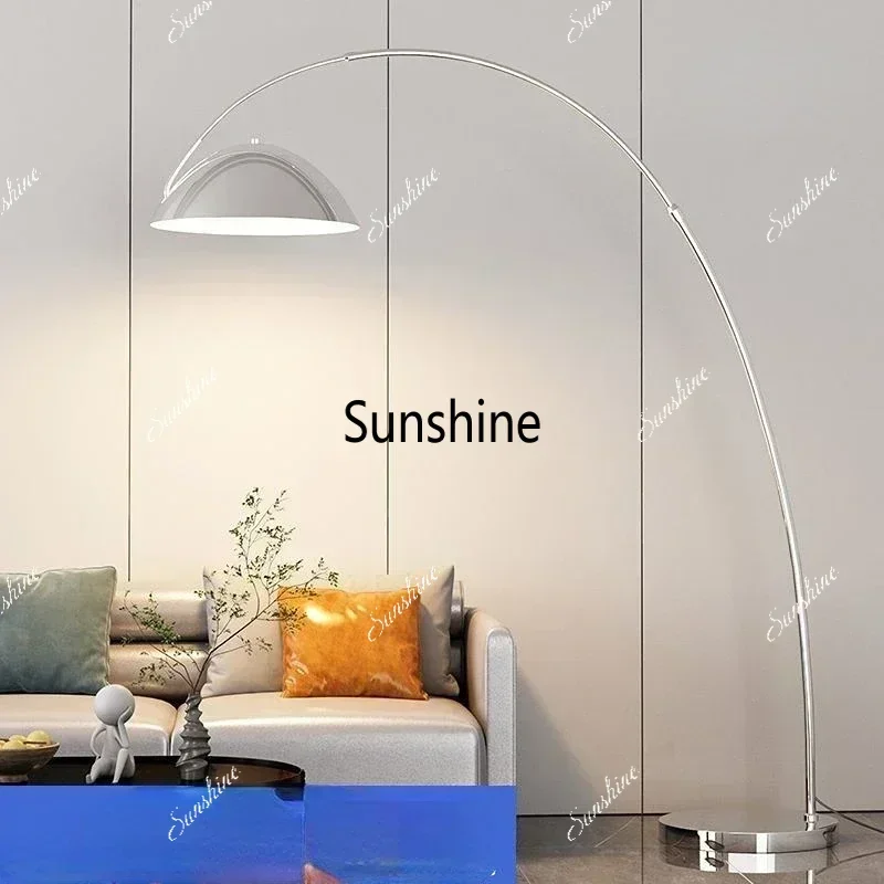 

Fishing Floor Light Living Room Sofa Lamp Modern Simple Nordic Bedroom Bedside Standing Lamp Room Decor RGB Corner LampW