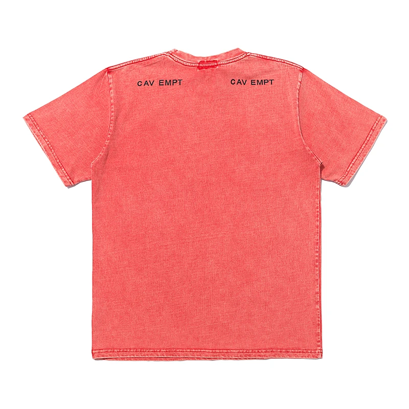 Inventory Send Out in One Day CAVEMPT T-shirt High Quality Letter Printed Short Sleeve Washed Wax Printed Do Old C.E Tee