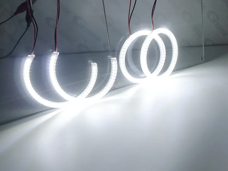 For Lexus IS II IS220 IS250 IS300 IS350 2005 2006 2007 2008 2009 2010 Ultra Bright Day Light SMD LED Angel Eyes Kit Halo Rings view 4
