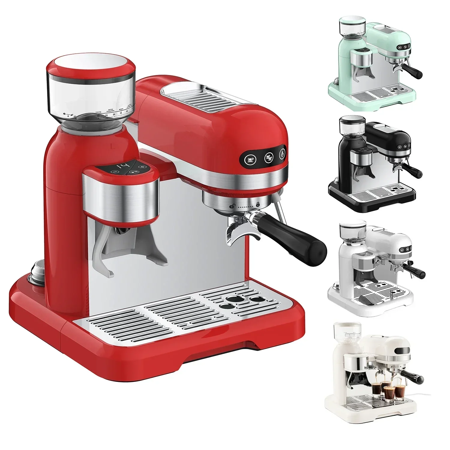 

20 Bar Professional Home Automatic 3 in 1 Cafetera Cappuccino Commercial Coffee Maker Espresso Machine with Grinder