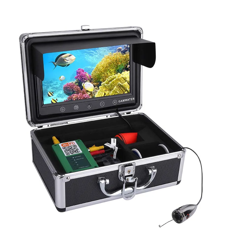 

20m 10" Inch Color Wireless Wifi Underwater Fishing Video Camera Kit With 720P 1000TVL Camera For ICE SEA Fishing