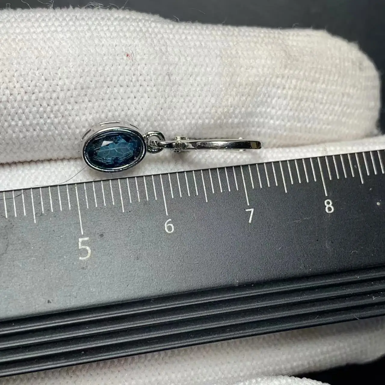 HEYYA STONE Vintage Natural Blue Topaz Hoop Earrings Simple Classic Round Circle Gemstone Jewelry Handmade 14K GOLD exclusive