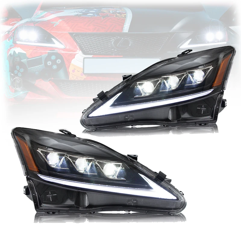 

2006-2012 для Lexus IS250 IS300 светодиодные фары 35 Вт мощность светодиодные фары галогенные и ксеноновые альтернативные