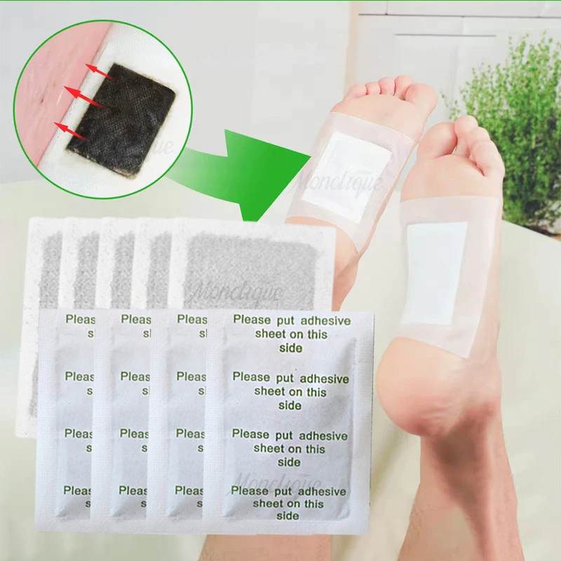 25/10 Pair Detoxification Pad to Deep Help Sleeping Cleansing Adhesive Pads Yoga & Running Foot Care Tool