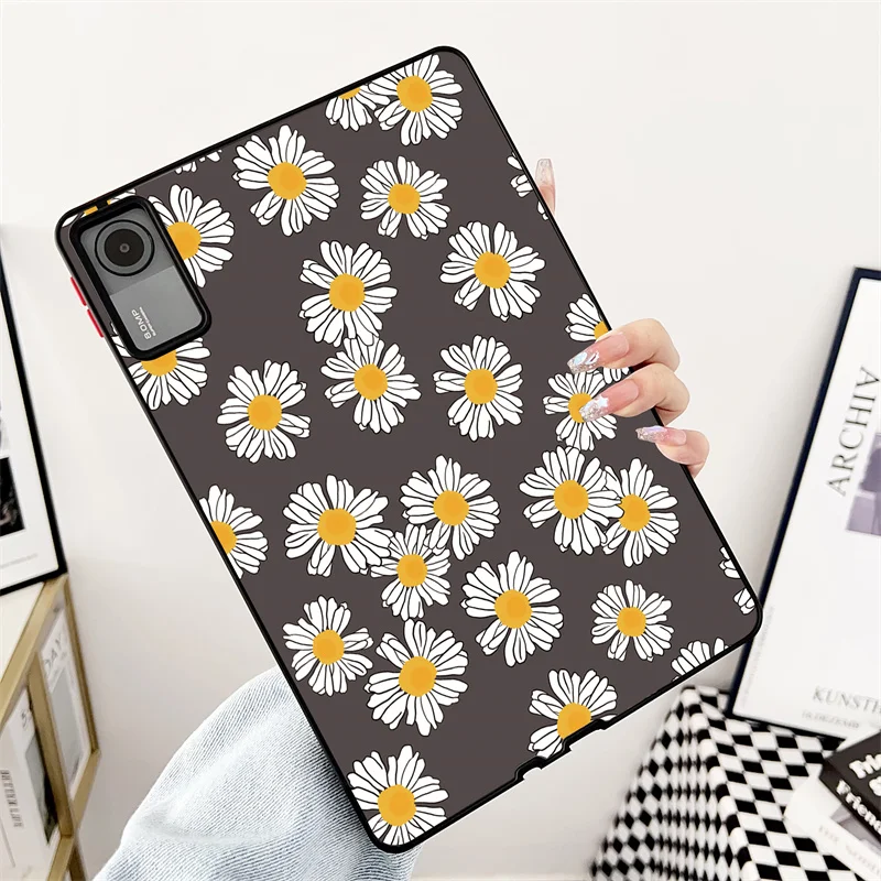 For Xiaomi Pad 6 Case Xiaomi Mi Pad 5 6 Pro Case Daisy Plants Flowers Hard Matte Cover for Redmi Pad SE 11 '' 2023 Tablet Funda