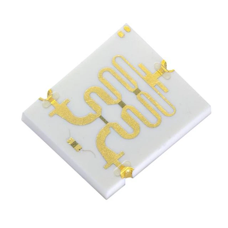 Divisor de poder do RF do poder de Wilkinson POWE, isolamento (tipo), 20dB, 20dB, 20dB, 20dB, perda do retorno, 3 ° Desequilíbrio (máximo) SMD, 2-Way, 6-18GHz, 1PC