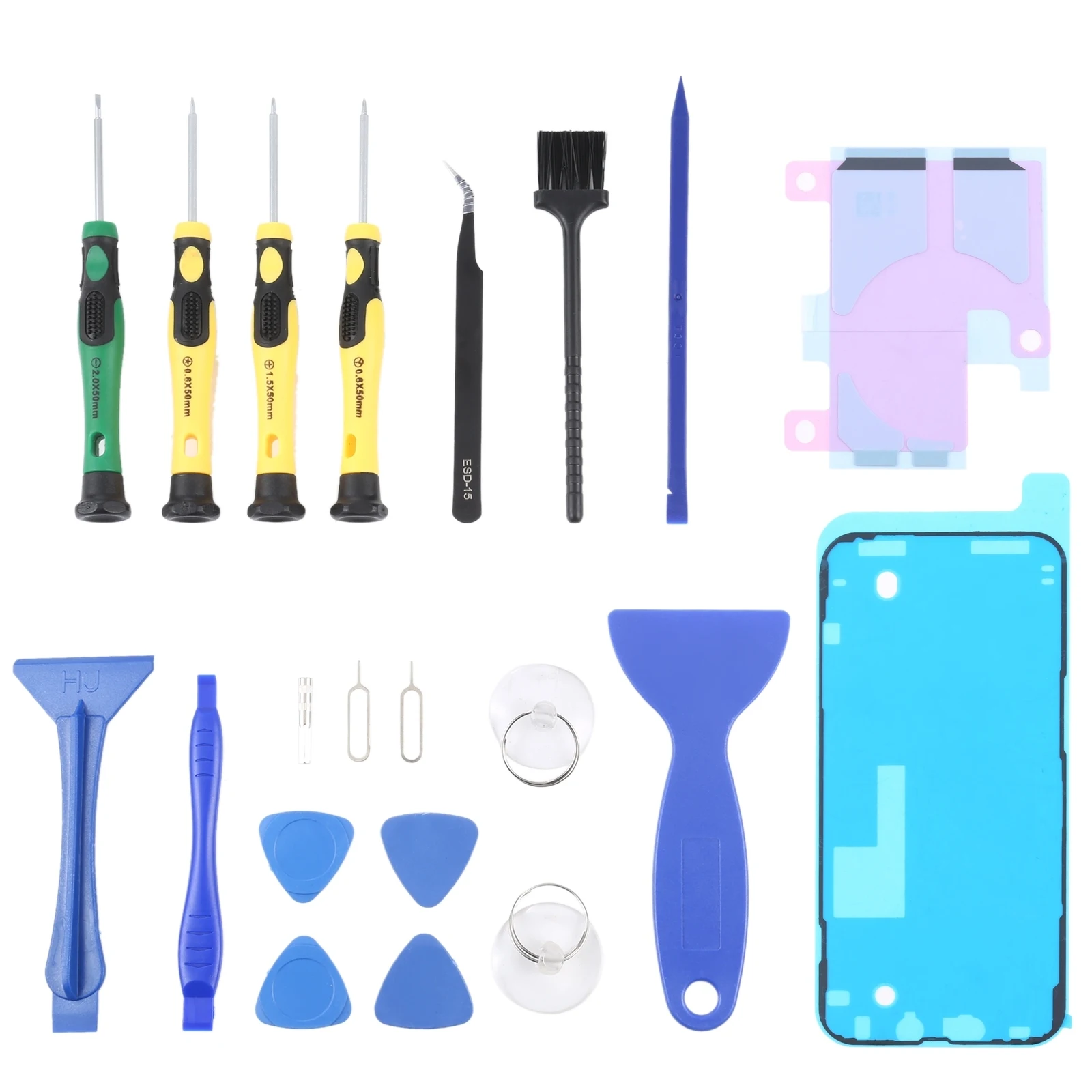 JIAFA JF-8182 21 in 1 Battery Adhesive + LCD Frame Waterproof Adhesive + Repair Tool Set For iPhone 13 Pro Max