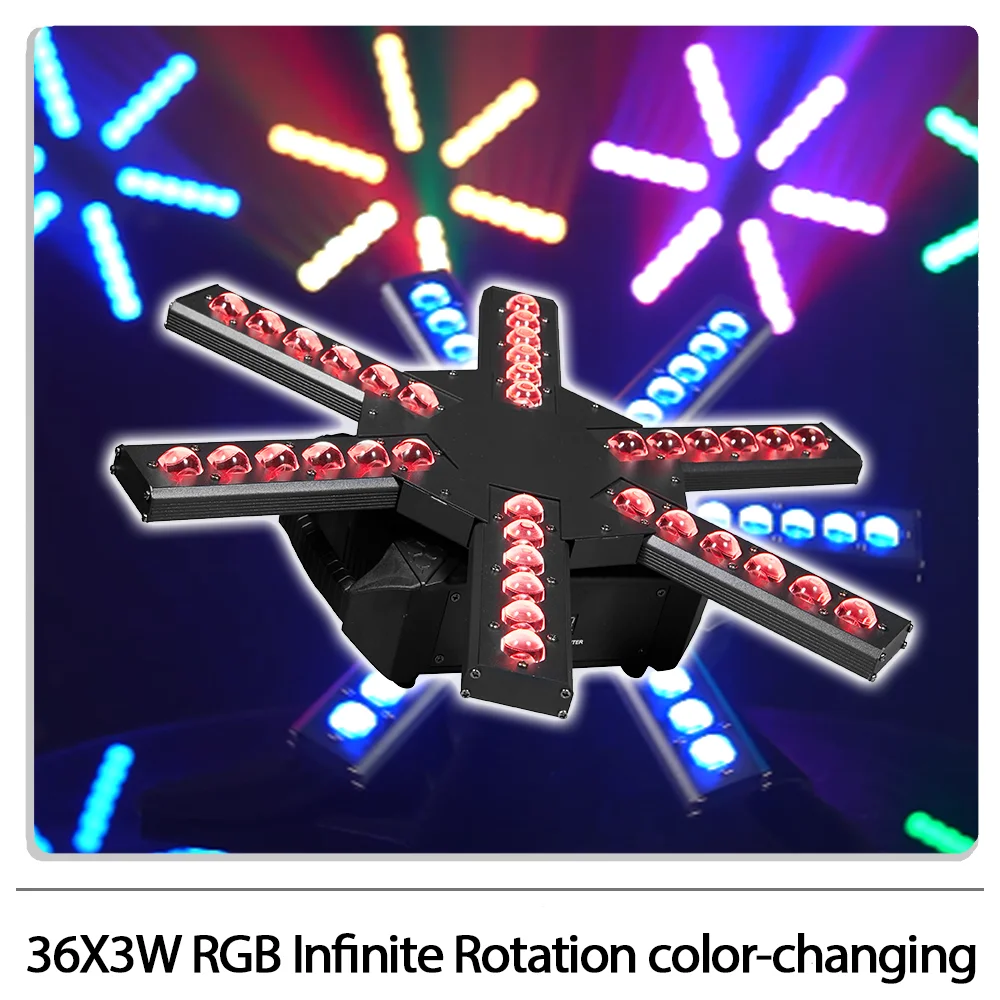 

36X3W RGB Бесконечное вращение Матричный свет с подвижной головкой и стробоскопом DMX512 сценический эффект для DJ Disco Party Свадебный барный клуб