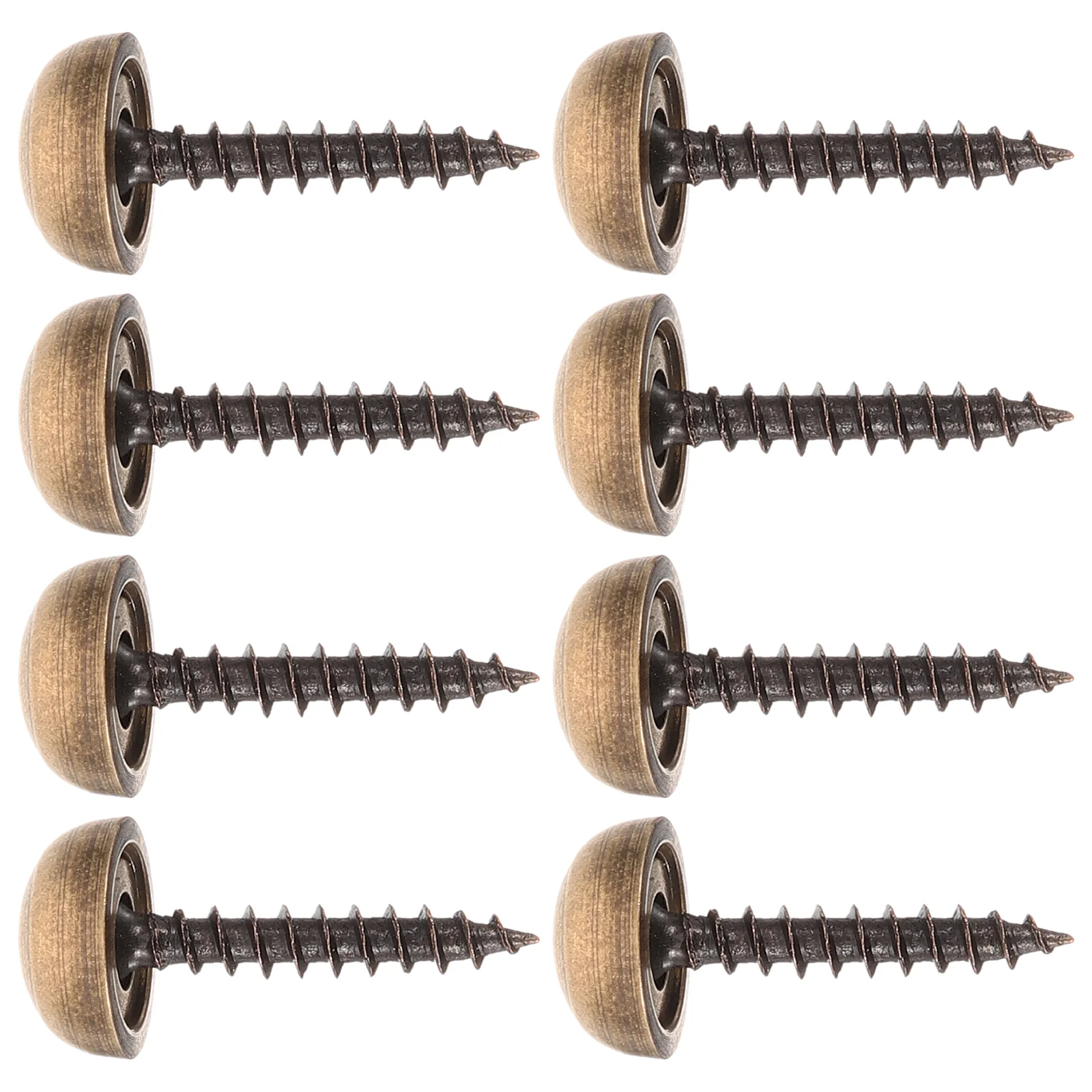 

8 Pcs Decorative Screw Caps 13mm Brass Screws for Furniture Mirror Mounting Glass Wood Appearance Durability