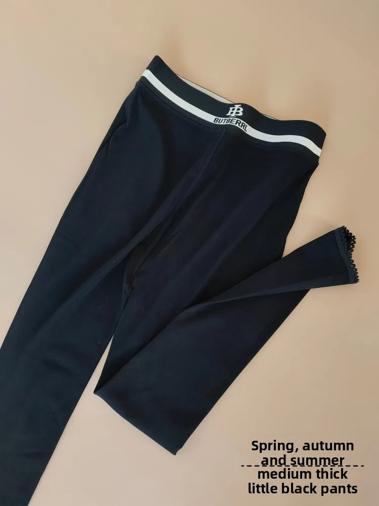 綿ヨガパンツタイトフィットミッドシーエラスティックスポーブラレギンス秋春アウターウェアスリミングベースレイヤーパンツ