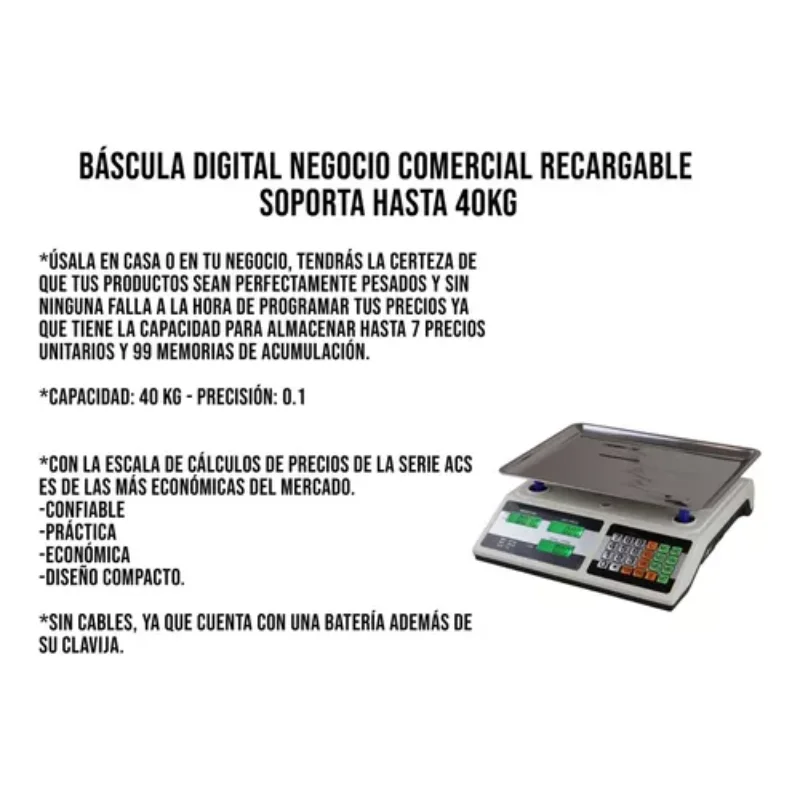 40kg commercial digital scale for  use,  scale