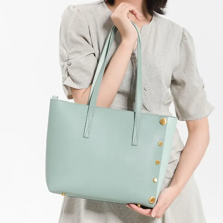 

Hot Selling Mix Color Sac a Main Color Contrast Genuine Leather Handbags