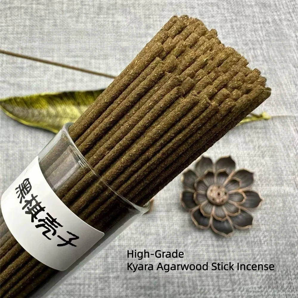 

Premium Black Kyara Shell Agarwood Incense Sticks,Natural Black Kyara Material,Incense for Home & Meditation,Oud Incense Sticks