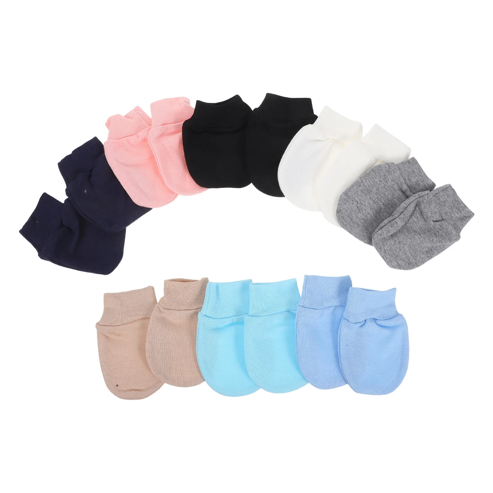 

Newborn Anti-Scratch Mittens Cotton Baby Gloves For 0-12 Months Soft Infant Hand Protection No Scratch Newborn Gloves