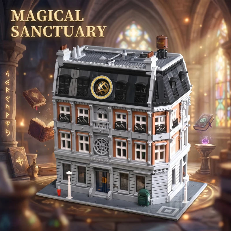Blocs de construction de la maison Sanctum Sanctorum, kit de modèle en briques d'architecture du Docteur Strange, inspiré du film, jouet pour garçons, adultes et enfants, 6564 pièces