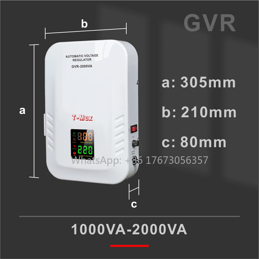 Wall Mount AC Automatic Voltage Regulators/Stabilizers Single Phase 1KVA To 10KVA Stabilizers For Home And Office Use