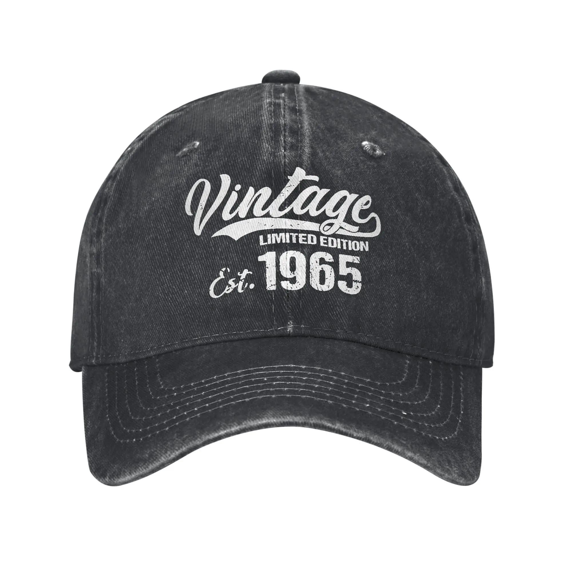 

Est 1965 Vintage 60th Birthday Limited Edition Retro Gift Sun Baseball Cap Stylish Men Trucker Hat Tennis Skate Baseball Caps