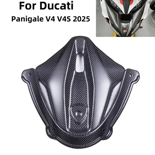 DUCATI Panigale V4 V4S 2025 탄소 섬유 계기판 커버 프론트 페어링 윈드 실드 내부 플레이트 오토바이 액세서리