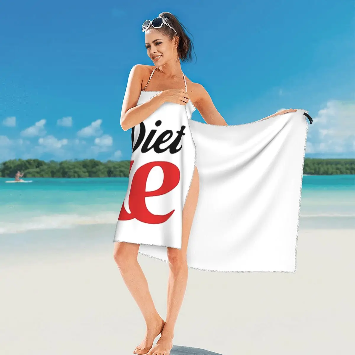 Coke Funny Lover Diet Beach Towel Soft Microfiber Quick Dry Absorbent Quick Towels For Pool