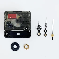 R Plastic Quartz Clock Movement Silent Movement  Sweep Mechanism With 61 Black Short Hands DIY Clock Accessory Kits