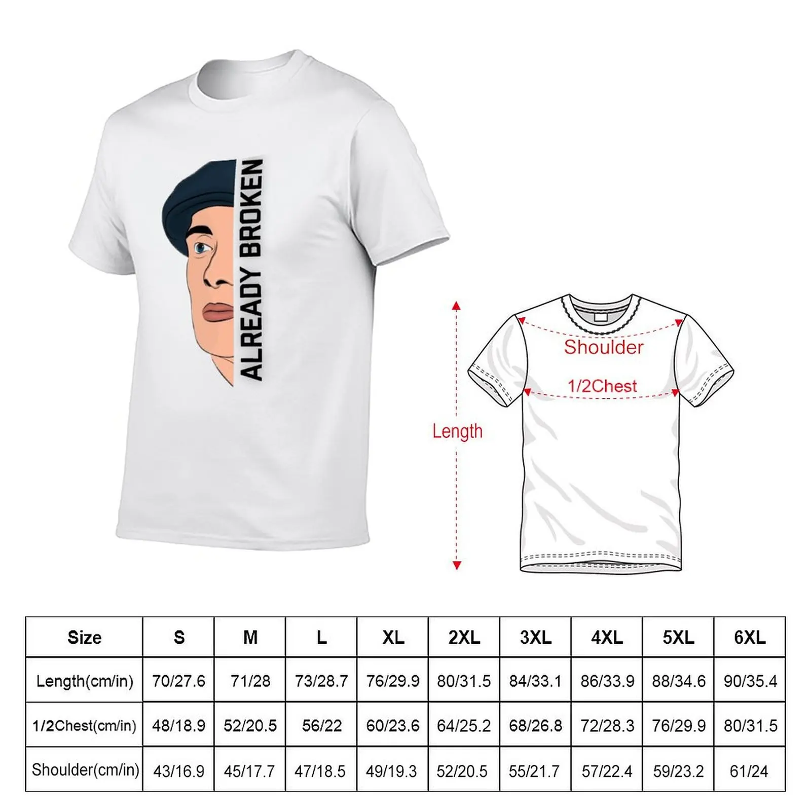 Already broken T-Shirt Urban Casual Loose Fit Tee