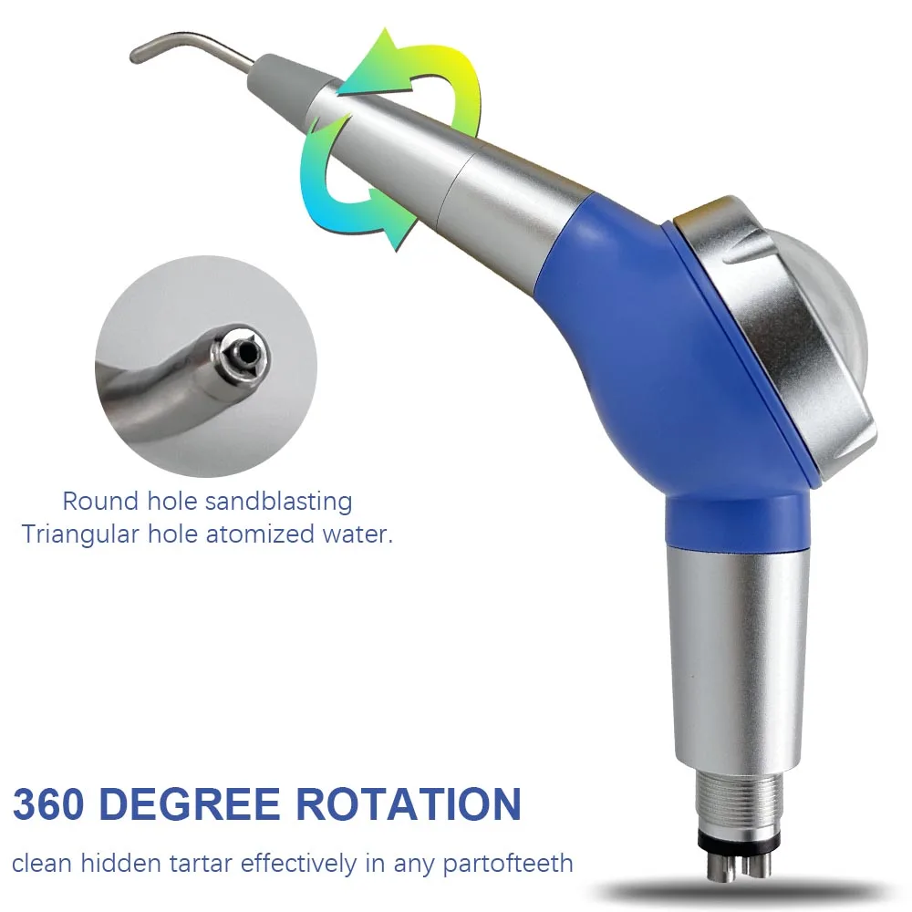 Dental Air Prophy Polisher Oral Irrigator Calculus Hygiene 2Hole 4Hole Prophy Jet Air Flow Sandblasting Gun Dentistry Tools