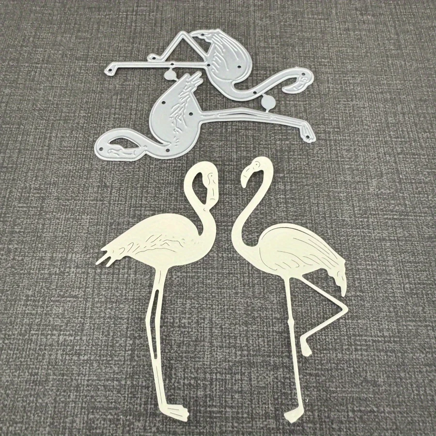 Neue Ankunft Flamingo Paar Schneiden Stirbt Form Stempel Serie Sammelalbum Papier Handwerk Messer Form Klinge Punch Schablonen Fotoalben