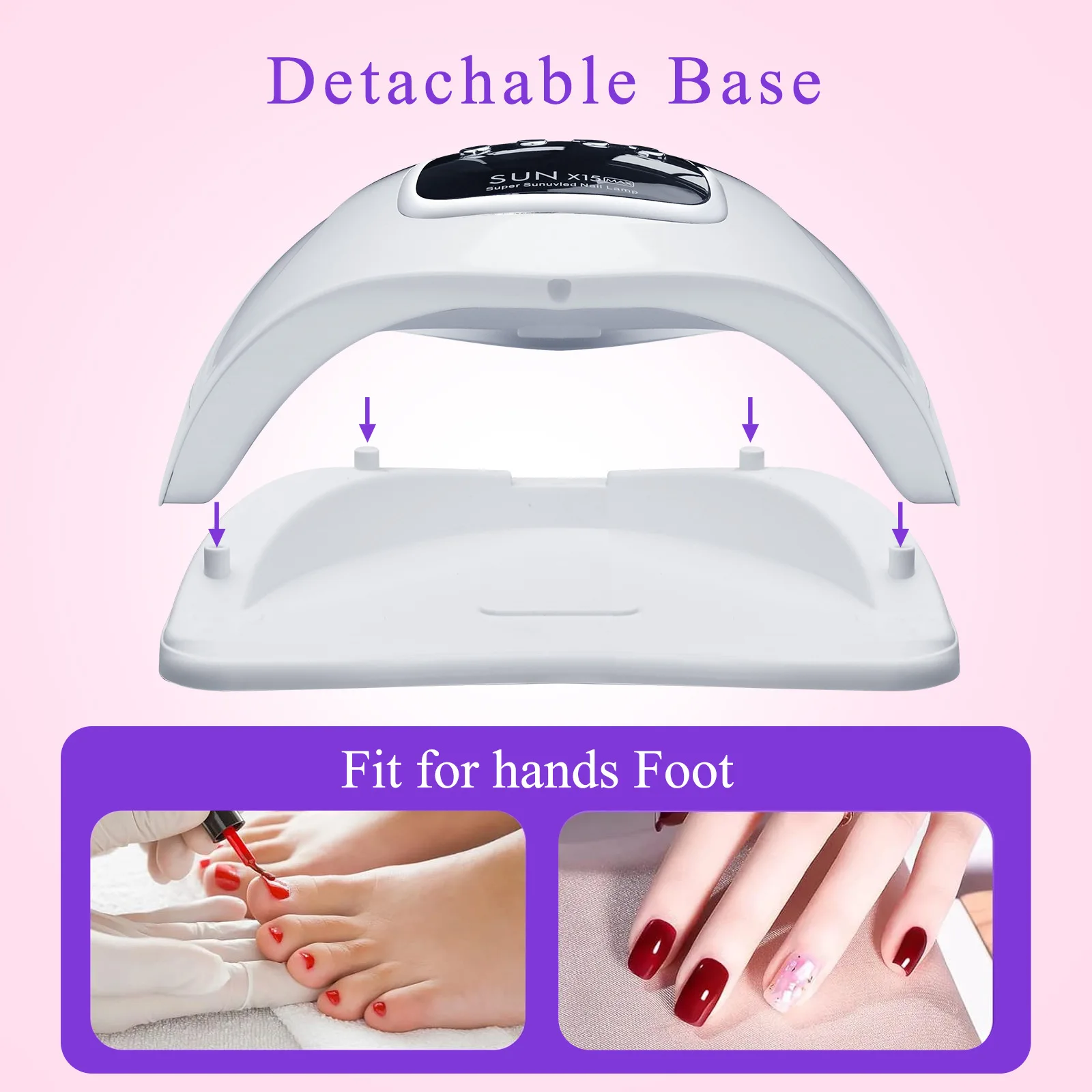 280W High-Power Nail Drying Lamp For Gel Nails LED UV Light for Gel Nail Lamp 66 LEDS Gel Polish Drying Machine With Auto Sensor