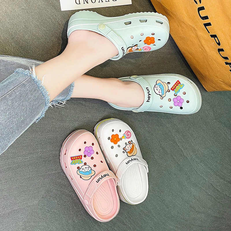 Shoes Sandals Women Garden Shoes 2022 Platform Anti-slip Nurse Shoes Slippers Designer Sandals Slides Beach Sandaleas De Mujer