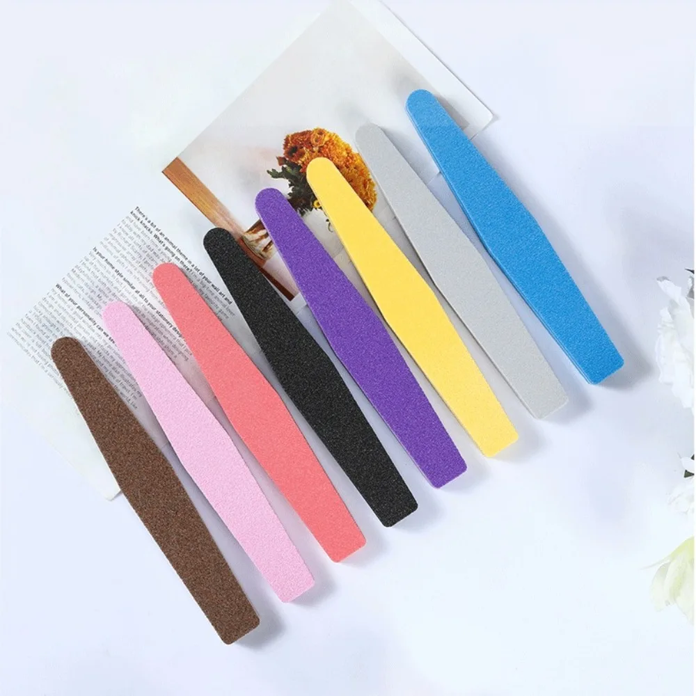 ตะไบเล็บสองด้าน บล็อกฟองน้ำหลากสีสำหรับขัดเล็บ ขัดเงา ตะไบเล็บ แถบขัดเงา อุปกรณ์ทำเล็บมือและเล็บเท้า