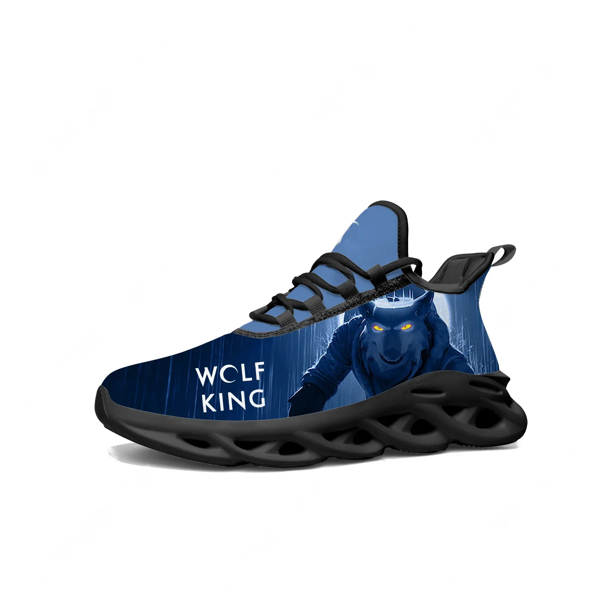 

Кроссовки Wolf King Lace Mesh: Мужские и женские спортивные кроссовки на плоской подошве, высококачественные, модные, удобные, с возможностью индивидуального заказа