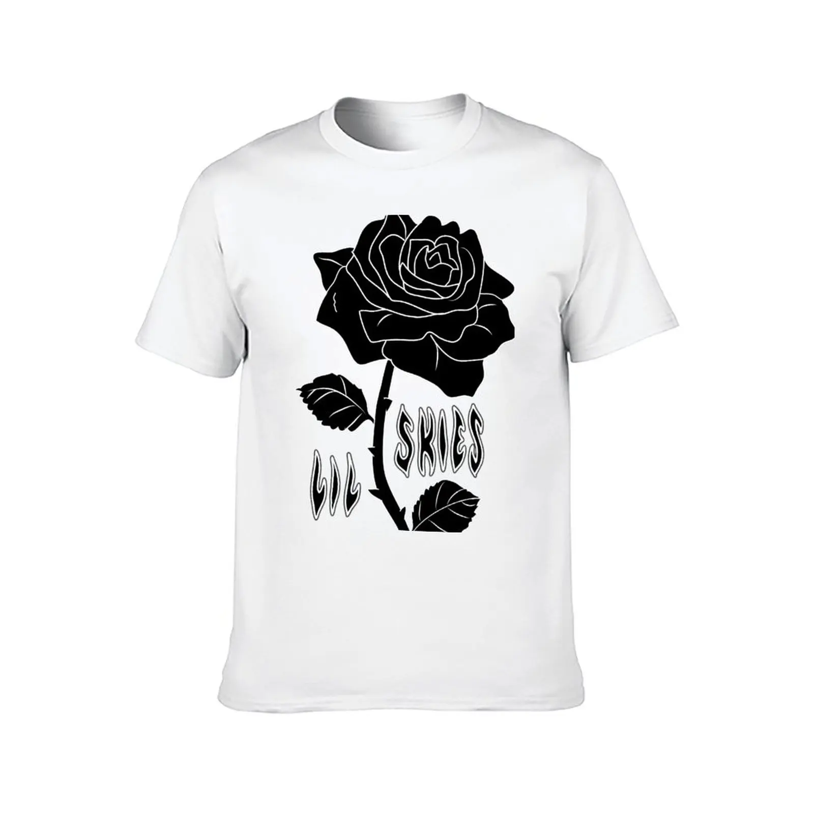 lil skies dark rose T-Shirt t shirts cotton 100% t shirt man plain T-Shirt