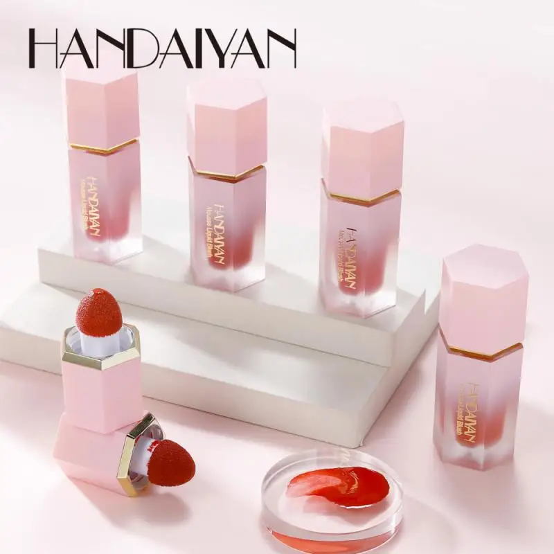 HANDAIYAN Matte Moisturizing Liquid Blush Tinted Red High Pigmented Face Cheek Rouge Blush Cream Lasting Color Rendering Makeup