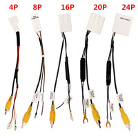 4pin 8Pin 16Pin 20Pin 24Pin For Toyota Original Factory Auto Camera Video Output Car Reverse Camera Output Video Adapter Cable